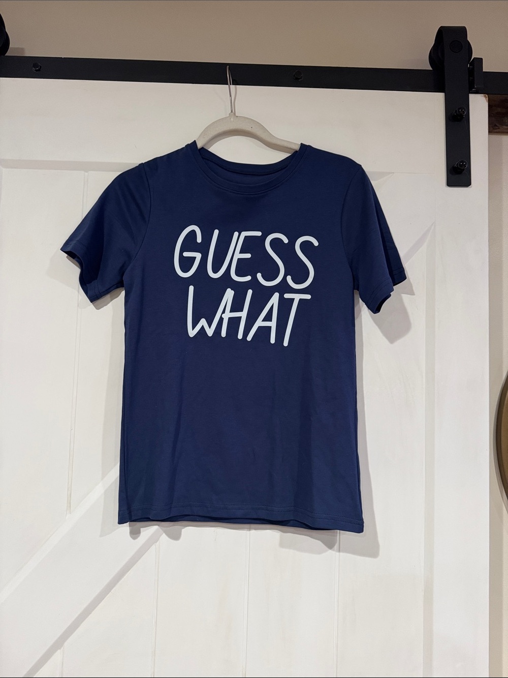Unbranded Kids Navy 'GUESS WHAT' Short Sleeve Graphic Tee